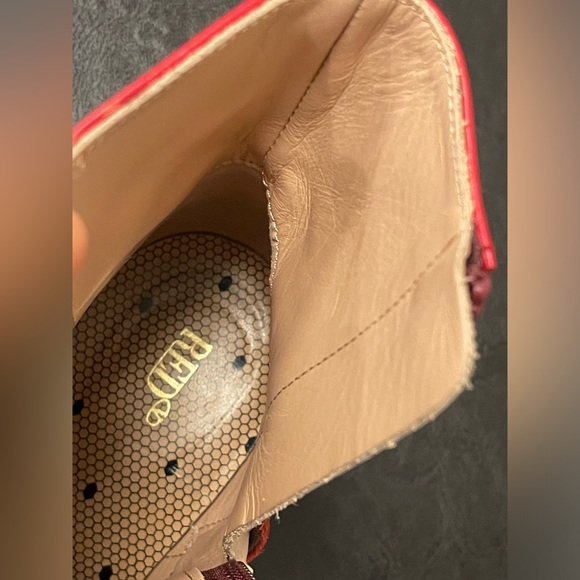 Red Valentino Two-tone Leather Boots 37.5 - Picture 7 of 8